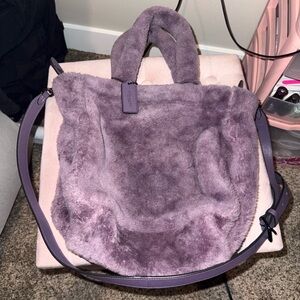 Coach 24” Tote Bag in Shearling